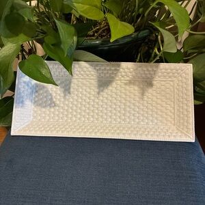 Tiffany and Co. vintage “Tiffany Weave” basketweave sandwich tray